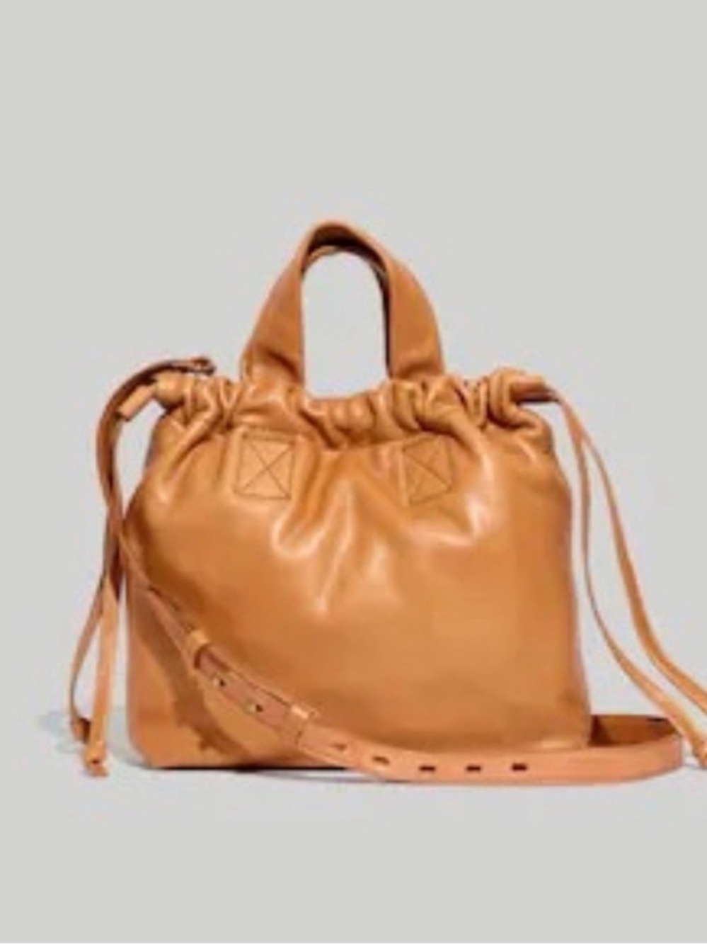 Madewell Piazza Hobo Bag English Saddle Leather Crossbody Brown NH025